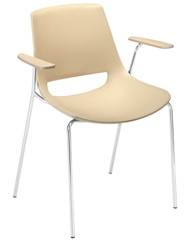 Stuhl Arper Palm mit Armlehnen