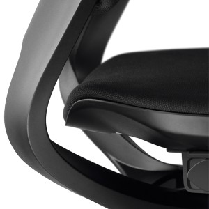 Vorschau: Klöber Mera Diamond schwarz Polster Cura schwarz (0500) | Detail Rückenaufnahme Vorschau: Klöber Mera Diamond schwarz Polster Cura schwarz (0500) | Detail Rückenaufnahme