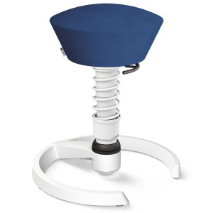 Aeris Swopper Mikrofaser blau mit Gleitern - Gestell weiß Aeris Swopper Mikrofaser blau mit Gleitern - Gestell weiß