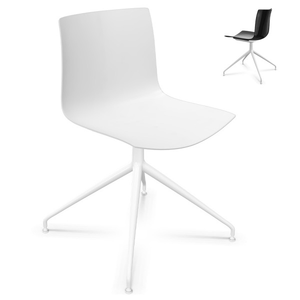 Arper CATIFA 46 0368 einfarbig - Gestell Alu weiß