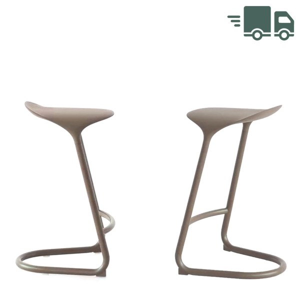 lapalma cross Barhocker Höhe 65cm Farbe Tortora