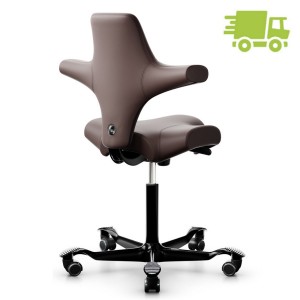 HAG CAPISCO 8106 Lederbezug braun Sattelsitz Gestell schwarz - schnell geliefert HAG CAPISCO 8106 Lederbezug braun Sattelsitz Gestell schwarz - schnell geliefert