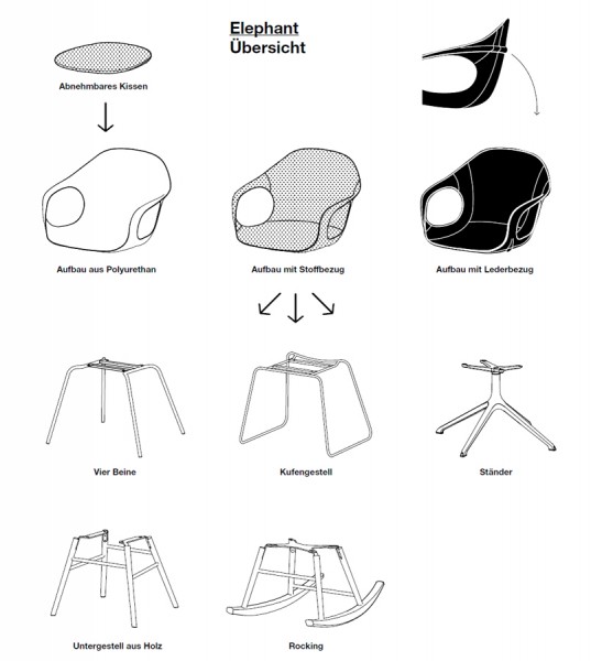Kristalia ELEPHANT Schaukelstuhl