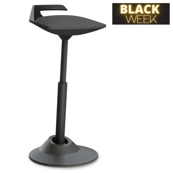 BLACK WEEK: Aeris Muvman Stehhilfe Cura grau meliert - Standard-Feder - Gestell schwarz