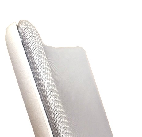 Netzrücken weiss-silber