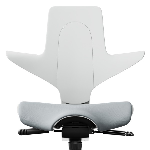 HAG Capisco Puls 8020 white Edition mit Bezug hellgrau