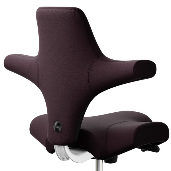 HAG Capisco 8106 - Stoff Select Aubergine - Nahaufnahme