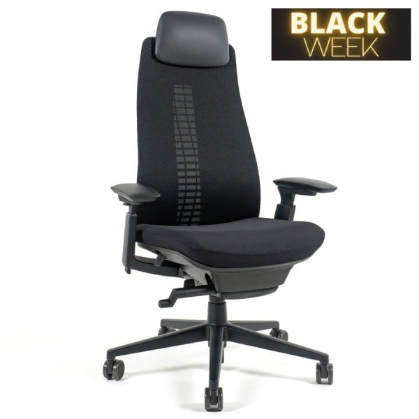 HAWORTH Fern Gamingstuhl | Bis 150 kg | AKTION Black Edition