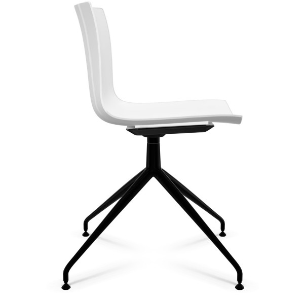 Arper CATIFA 46 0368 Stuhl mit Drehfußgestell Alu schwarz - verschiedene Farben