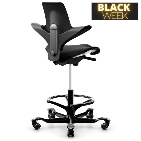 BLACK WEEK: HAG Capisco 8020 Stehhilfe mit hoher Gasfeder 265 mm und Fußring 