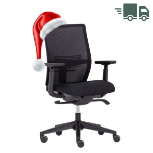 HAWORT Aloha Active Bürodrehstuhl schwarz mit Netzrücken - Front HAWORT Aloha Active Bürodrehstuhl schwarz mit Netzrücken - Front