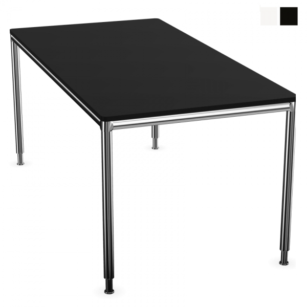 S-Desk Chrom Schwarz