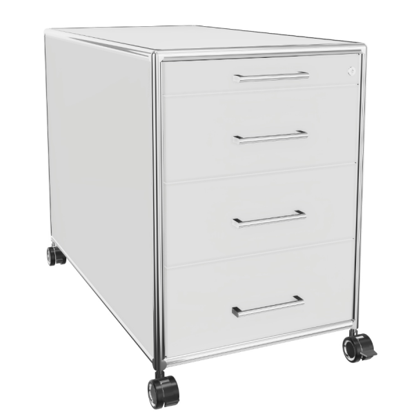 Bosse Rollcontainer mit Schüben weiss