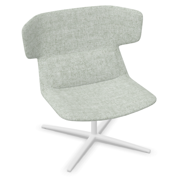 LD Seating Ohrendrehsessel FLEXI Gestell weiß pulverbeschichtet