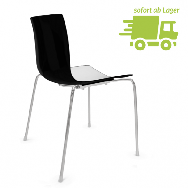 Arper Catifa 46 0251 schwarz weiss bicolor schnell gliefert