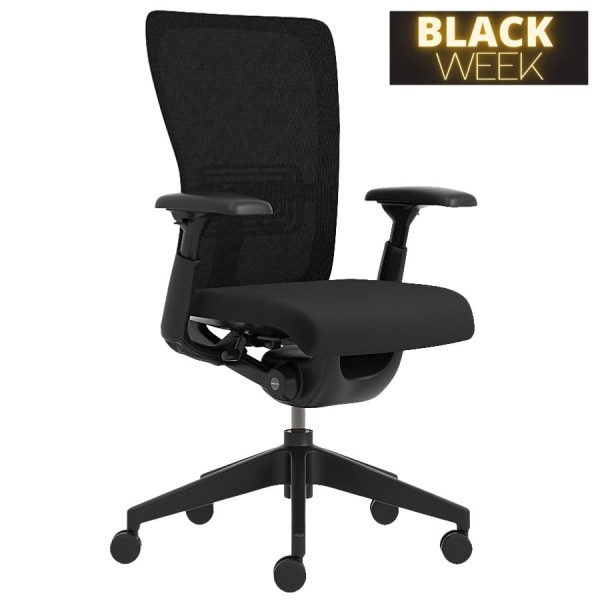 BLACK WEEK: HAWORTH Zody 8963 Bürodrehstuhl schwarz mit Netzrücken