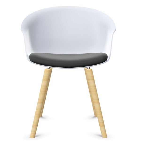 Interstuhl SHUFFLEis1 SU362 Loungesessel - Sitzschale grau-blau