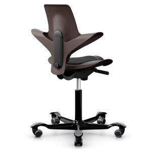 HAG CAPISCO PULS 8010 braun mit Stoff Cura schwarz - Gestell schwarz HAG CAPISCO PULS 8010 braun mit Stoff Cura schwarz - Gestell schwarz