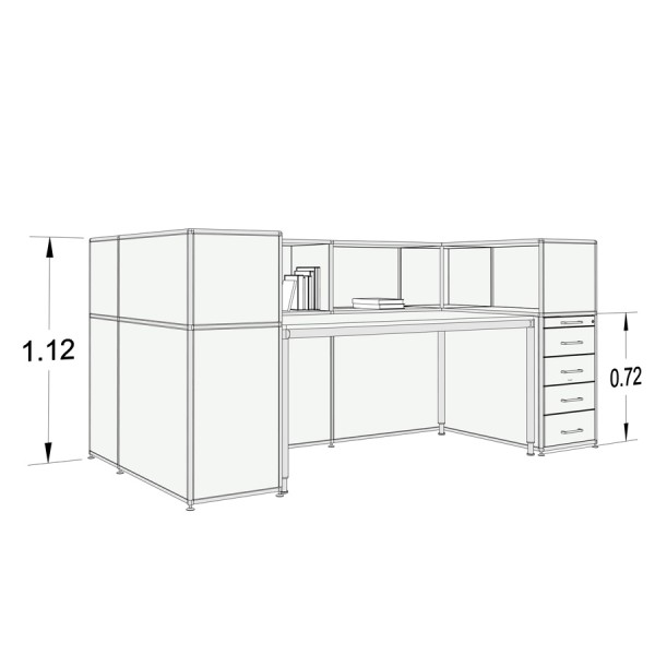Bosse Modul Space Empfangstheke 2 Abmessungen
