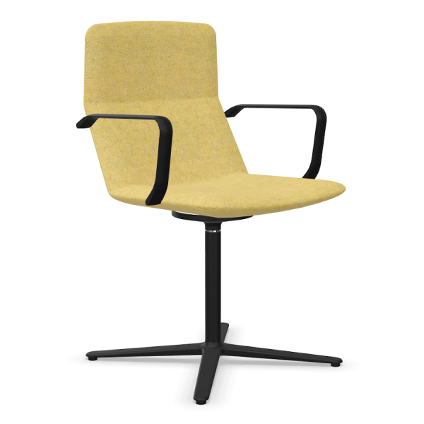LD Seating FLEXI Konferenzstuhl F25-N1 Gestell in schwarz