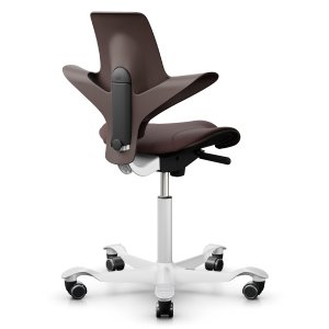 HAG CAPISCO PULS 8020 braun mit Stoff Select chestnut - Gestell weiß HAG CAPISCO PULS 8020 braun mit Stoff Select chestnut - Gestell weiß
