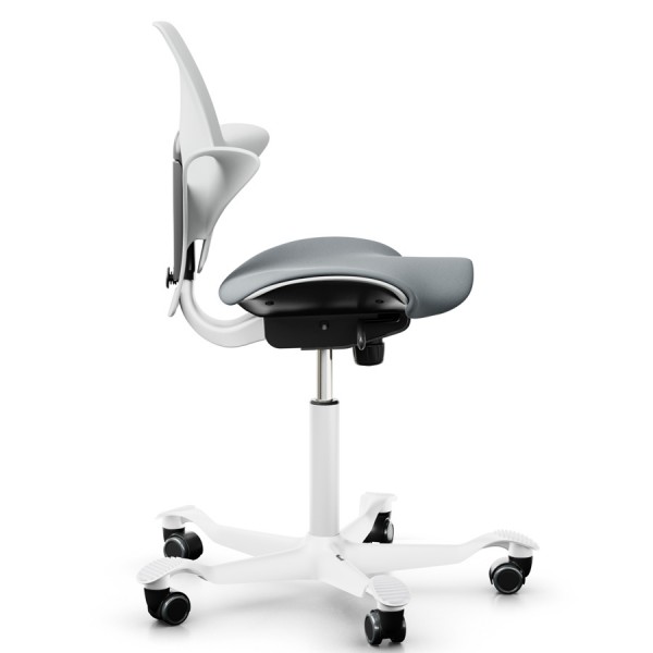HAG Capisco Puls 8020 white Edition mit Bezug hellgrau
