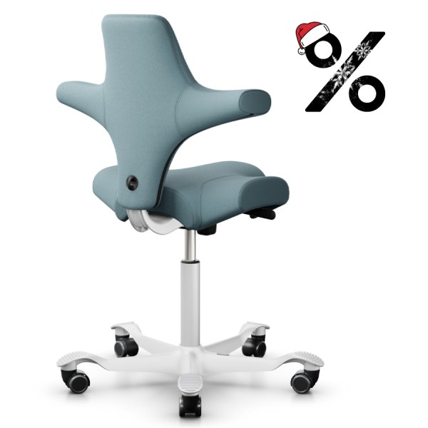 HAG CAPISCO 8106 | Wollstoff Select hellblau | Gestell weiß günstig online kaufen