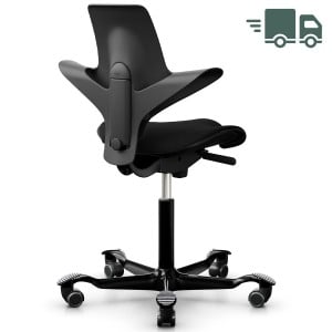 HAG Capisco Puls 8020 schwarz mit Gestell schwarz HAG Capisco Puls 8020 schwarz mit Gestell schwarz