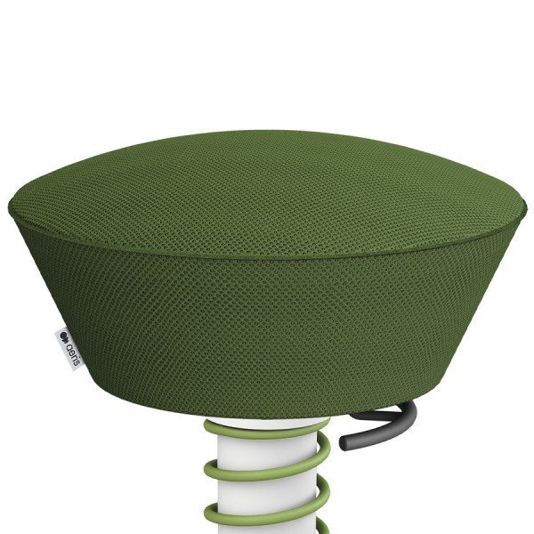 Aeris Swopper Air Mesh-Gewebe Runner grün mit Gleiter - Gestell weiß - Nahaufnahme