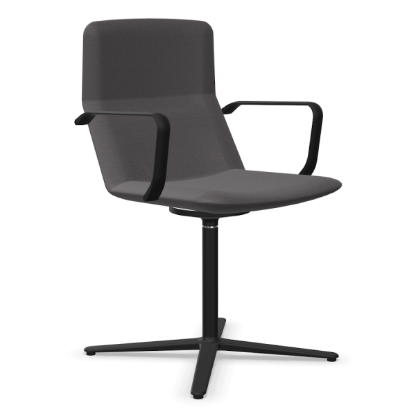 LD Seating FLEXI Konferenzstuhl F25-N1 Gestell in schwarz