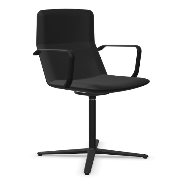 LD Seating FLEXI Konferenzstuhl F25-N1 Gestell in schwarz