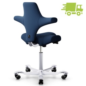 HAG CAPISCO 8106 Stoff Xtreme blau mit Sattelsitz - Rückansicht HAG CAPISCO 8106 Stoff Xtreme blau mit Sattelsitz - Rückansicht