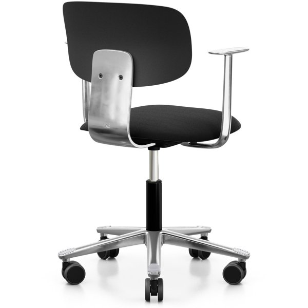 HAG Tion 2140 Bürostuhl schwarz mit Armlehnen - Sitz Stoff Cura - Rückenschale Kunststoff