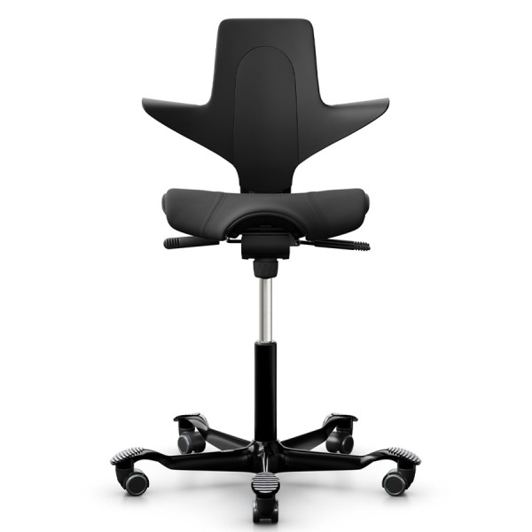 HAG CAPISCO PULS 8020 Stehhilfe 265mm Gasfeder black edition ohne Fußring - Frontansicht 