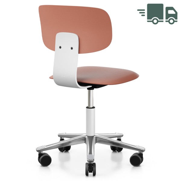 HAG Tion 2100 Bürostuhl | Blush Rose und Weiß | Sitz u. Rückenschale Kunsts günstig online kaufen