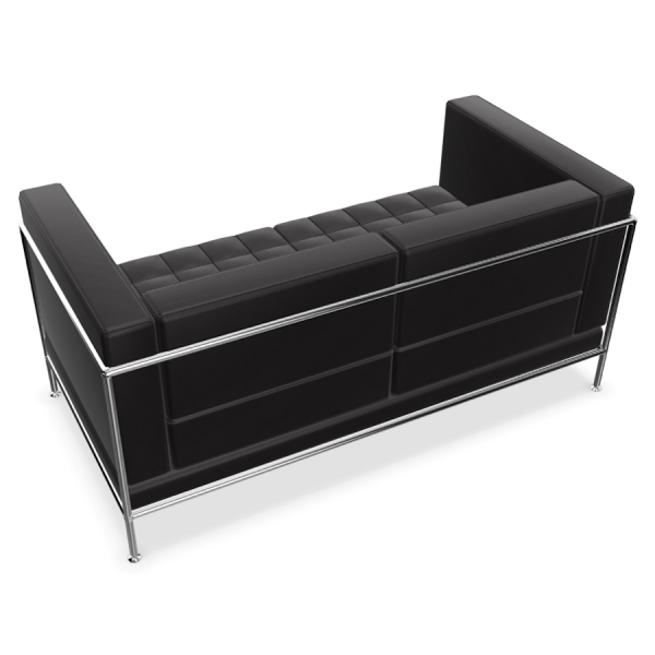 Bosse Modul Space Sofa in Leder Schwarz von oben