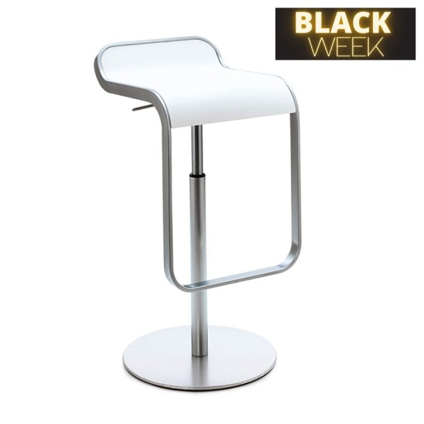 lapalma LEM S80 Barhocker | Sitz weiß lackiert | Gestell verchromt günstig online kaufen