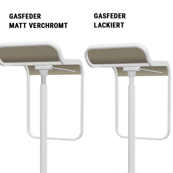 lapalma LEM S81 Barhocker 80 cm fix weiß lackiert viele Sitzvarianten