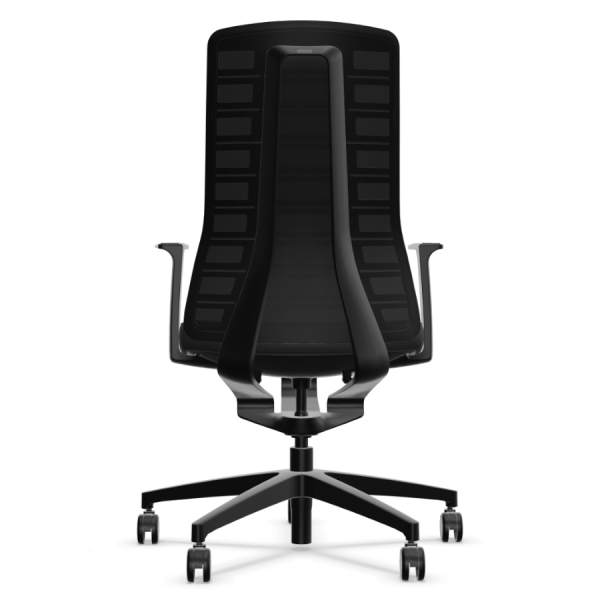 Interstuhl PUREis3 PU21E in Schwarz - Rückansicht