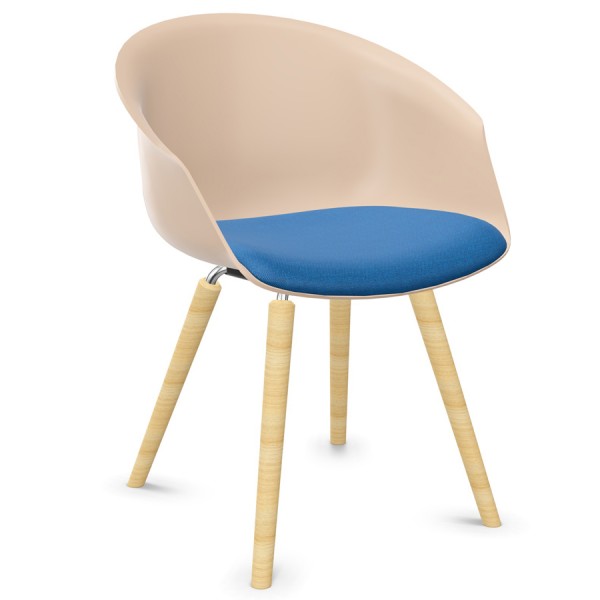 Interstuhl SHUFFLEis1 SU362 Loungesessel - Sitzschale teint
