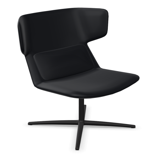 LD Seating Ohrendrehsessel FLEXI Gestell schwarz pulverbeschichtet in schwarz