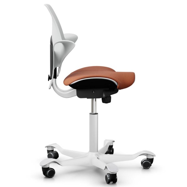 HAG CAPISCO PULS 8020 White Edition mit Stoff Select orange - Seitenansicht