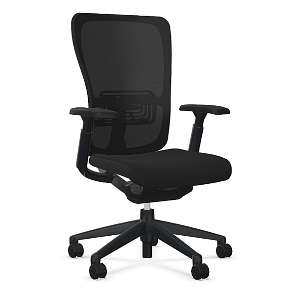 HAWORTH Zody 8963 Bürodrehstuhl schwarz mit Netzrücken