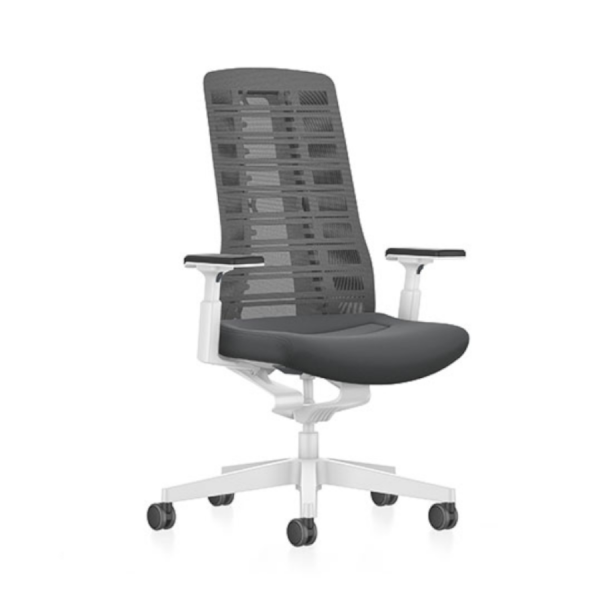 Interstuhl PUREis3 PU21C Sitz grau - Netz grau