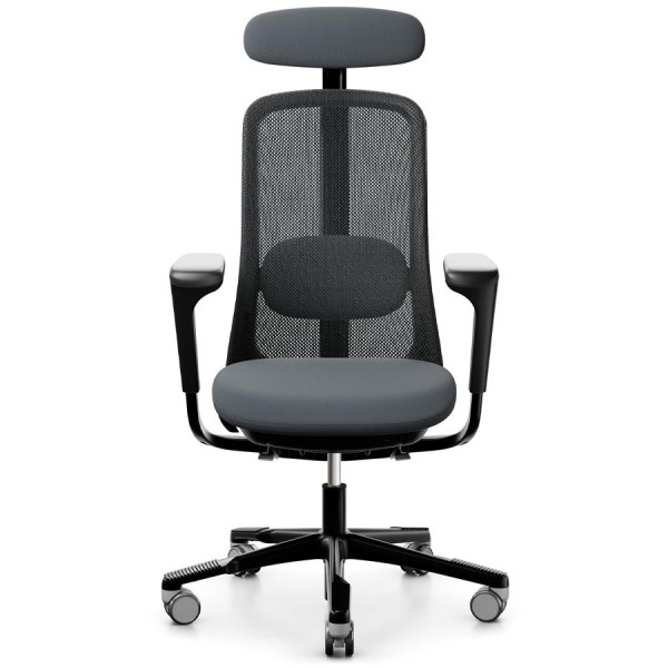 Hag SoFi Mesh mit Nackenstütze - Bezugsstoff Select grau - Frontansicht