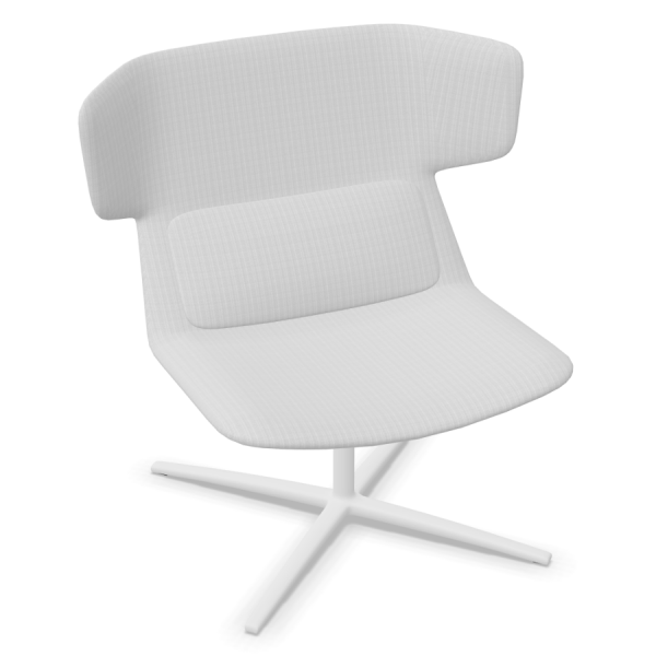 LD Seating Ohrendrehsessel FLEXI Gestell weiß pulverbeschichtet
