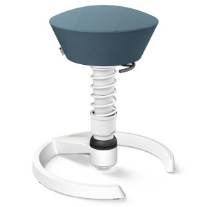 Aeris Swopper Select Wolle graublau - Gleiter - Gestell weiß - Standardfeder Aeris Swopper Select Wolle graublau - Gleiter - Gestell weiß - Standardfeder