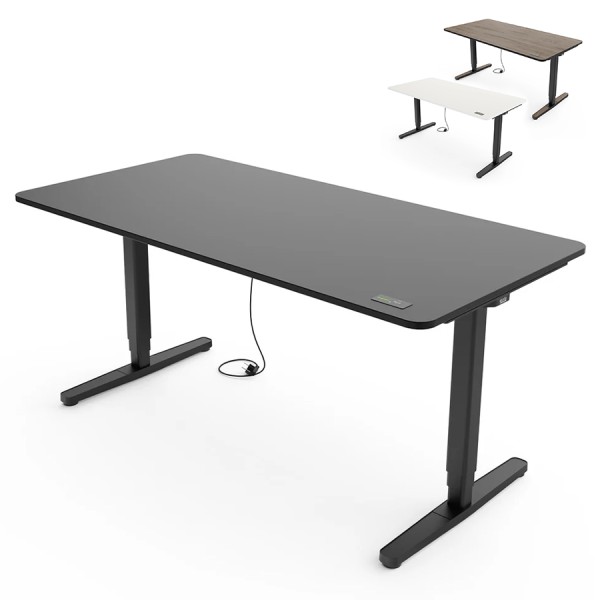 Yaasa Desk Pro Schreibtisch | Gestell schwarz | el. höhenverstellbar | Konf günstig online kaufen