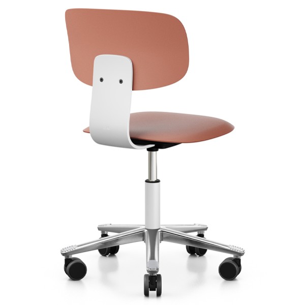 HAG Tion 2100 Bürostuhl | Blush Rose und Weiß | Sitz u. Rückenschale Kunsts günstig online kaufen