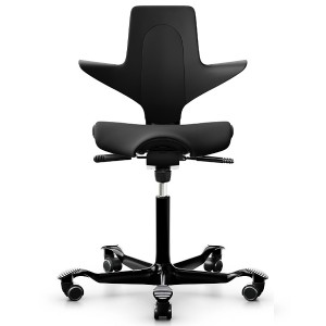 HAG Capisco Puls 8020 schwarz mit Gestell schwarz HAG Capisco Puls 8020 schwarz mit Gestell schwarz